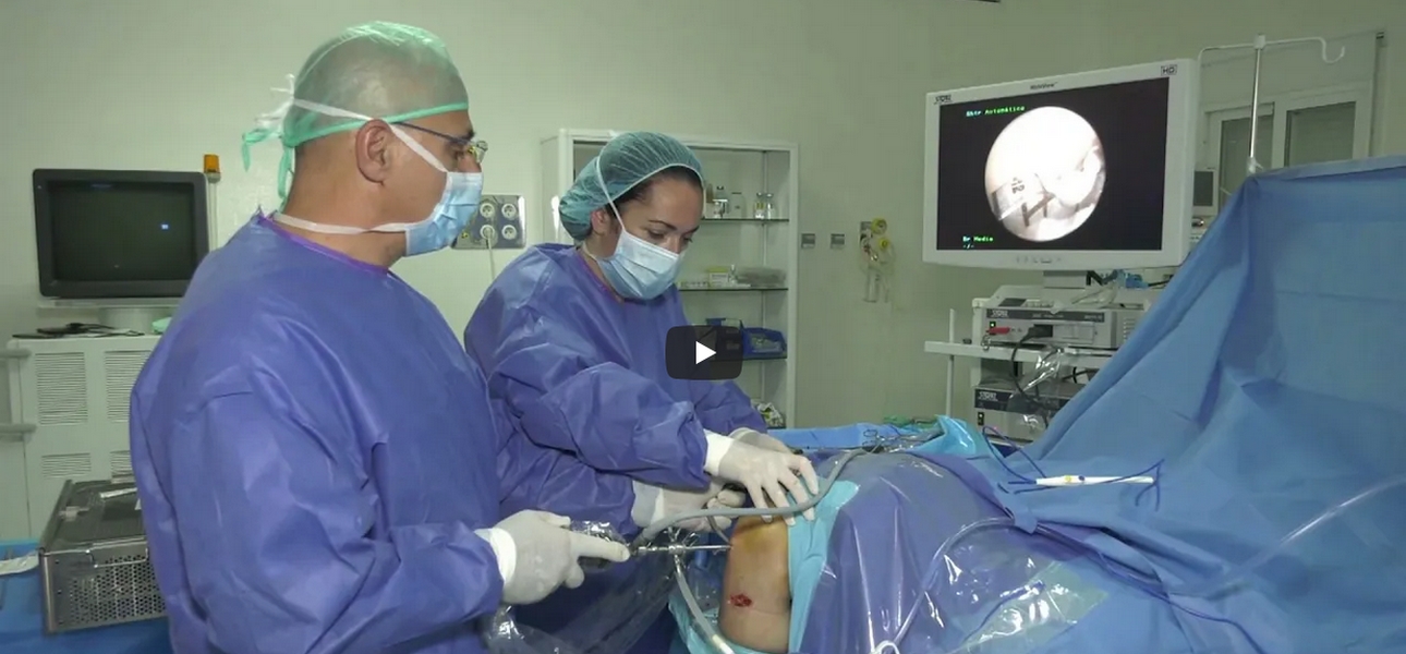 Cirugía ligamentoplastia de ligamento cruzado anterior con técnica All Inside